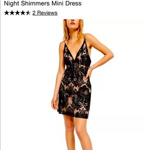 Free people Night Shimmers mini dress